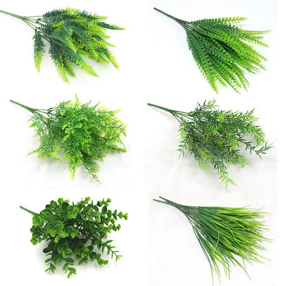 Toysnug Simulation Plant 7 Fork Plastic Flower Fern