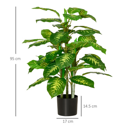 Toysnug Faux Rose Plants With Pots
