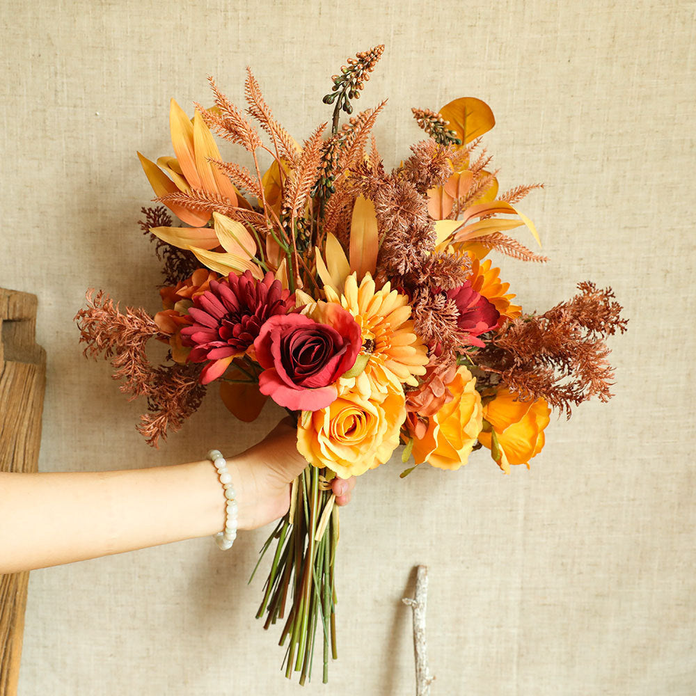 Toysnug Autumn Color Bouquets Of Green Plants