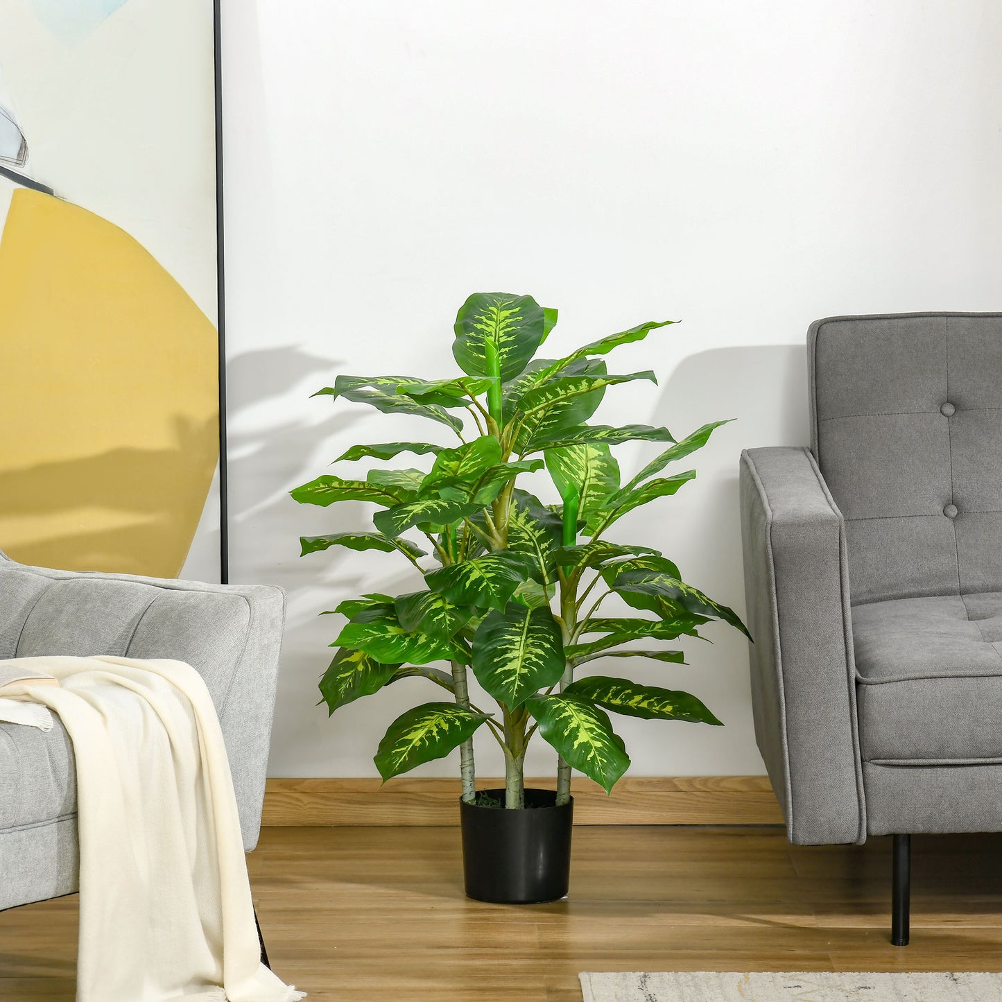 Toysnug Faux Rose Plants With Pots