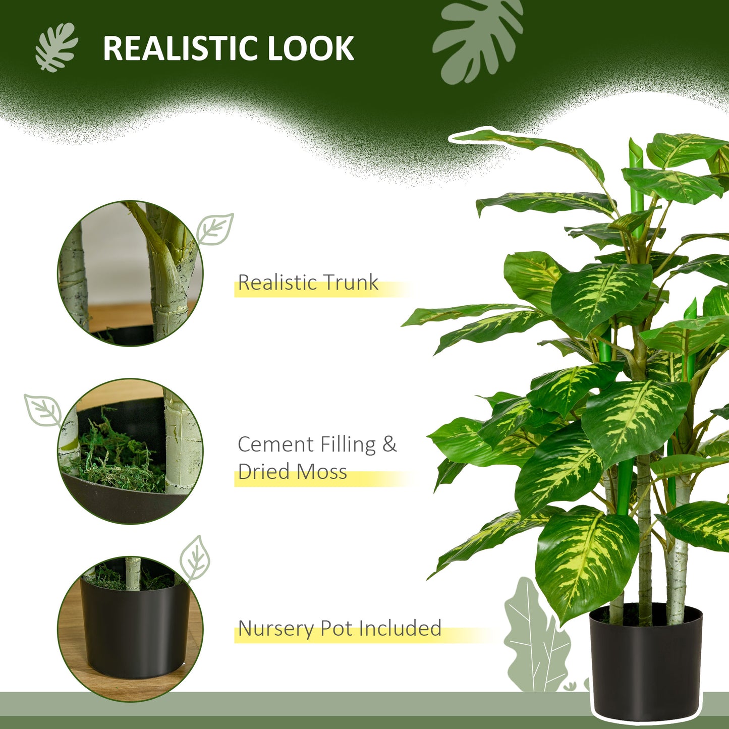 Toysnug Faux Rose Plants With Pots
